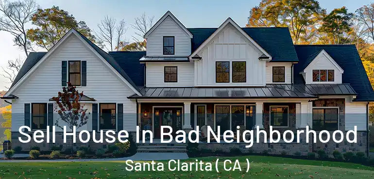 Sell House In Bad Neighborhood Santa Clarita ( CA )